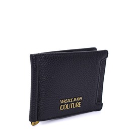 VERSACE JEANS COUTURE Black/Gold Small Classic Bi-Fold Wallet