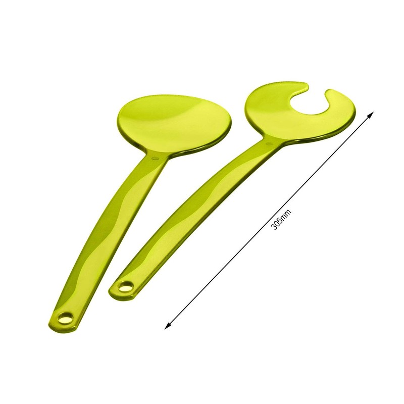 Rotho Onda Kitchen Salad Server, Styrene-acrylonitrile Lime Green/Transparent, One Size