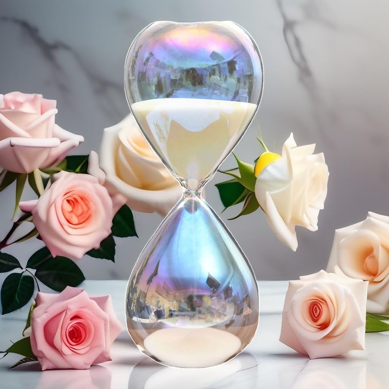 Falytemow Hourglass Sand Timer Glass Sand Timer Egg Hourglass for