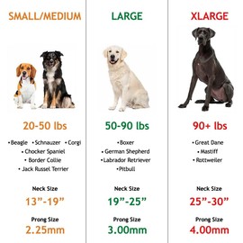 Herm Sprenger Prong Collar for Dog Training with Easy Quick Release Cliclock & ORing - German Made Dog Collar with Chrome Plated Steel 3mm Prongs for Large Dogs (20-25" Neck)