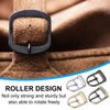 PATIKIL Single Prong Belt Buckle 0.8", 16 Pcs Metal Roller