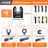 JTWEB Extra Long Oscillating Saw Blades - 12PCS Arc-Shaped Edge