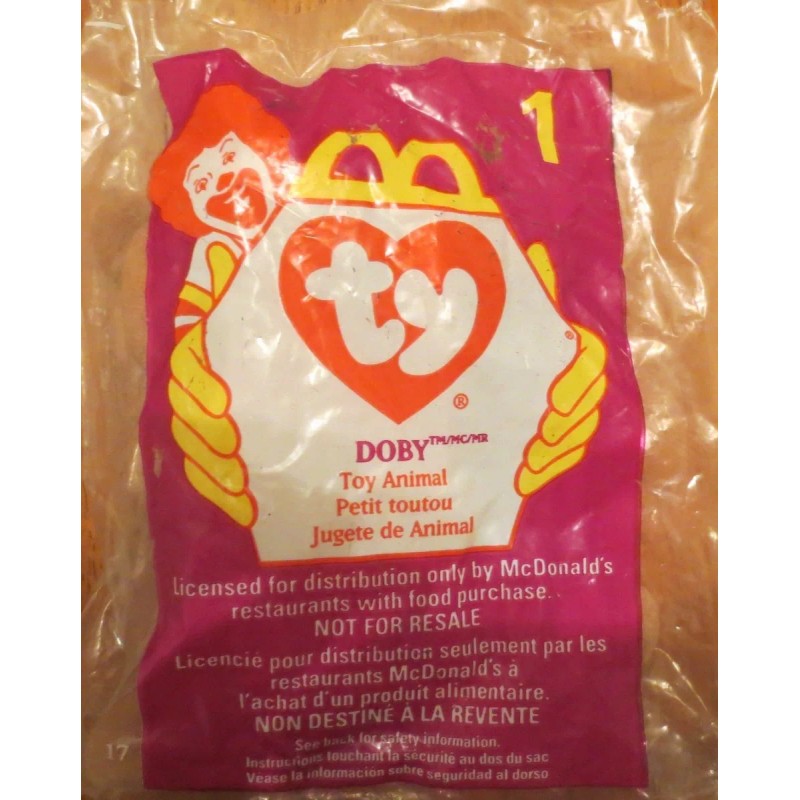 Ty McDonald's Ty Teenie Beanie Doby #1 1998