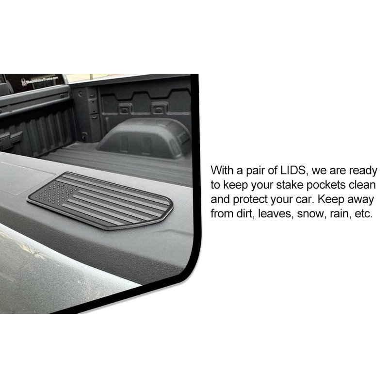 Bed Rail Stake Pocket Covers for 2023-2026 Chevy Colorado/GMC Canyon,