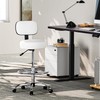 SUPERJARE Drafting Chair with Back, Adjustable Foot Rest Rolling Stool,