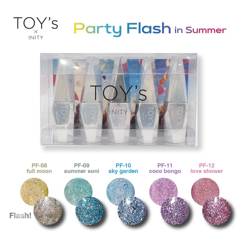 TOY's x INITY Party Flash In Summer 5 Colors Set