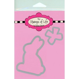 Easter Bunny Stamps and Dies for Card-Making and Scrapbooking by The Stamps of Life - ChocolateBunny2Stamp and Dies