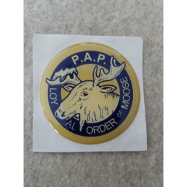 FULL COLOR 2"  INCH EPOXY DOME CAR DECAL STICKER EMBLEM FOR LOYAL ORDER OF MOOSE