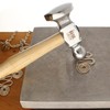 The Beadsmith Two-Sided Chasing Hammer - 10.75 Inches Wooden Handle,