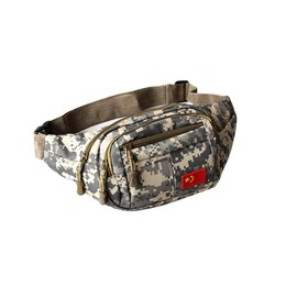 Camo Waterproof Bum Bag Camouflage Waist Bag Nylon Money Belt for Men Children Boys Running Hiking Travel Sports 13.65 x 4.68 Inches, Camo-1