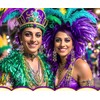 Mardi Gras Earrings for Women Layer Fleur De Lis Mask