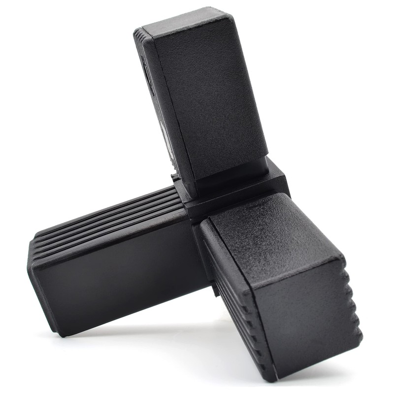 Design61 4x Connector for Square Pipes with Outlet Pipe Connector