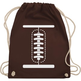 Shirtracer - Gym Bag Backpack - Football Baby Costume, 01 Brown