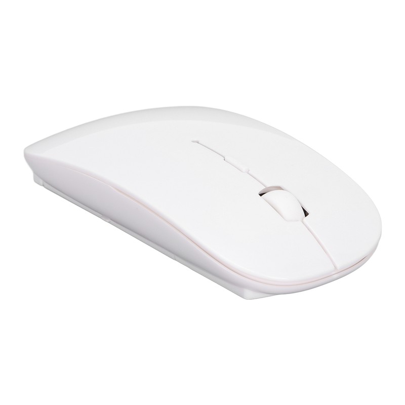 Wireless Mouse 2.4G Dual Mode 1200DPI Sensitive Slim White Laptop