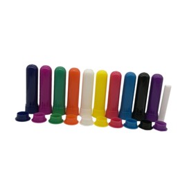 ORFOFE Essential Oil Tubes 24 Sets of Empty Tubes Cotton Wick for Aromatherapy