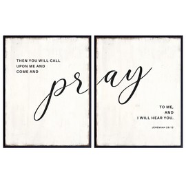 Religious Wall Decor - Christian Gifts for Women - Catholic Wall Decor - Scripture Wall Art - Spiritual Wall Decor - Prayer Wall Decor - Inspirational Bible Verses Wall Decor - Church Decorations