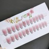 24 Nail Pieces, Ribbon, Pink, Art-of-Age Nail Tips, Receptions, Parties,