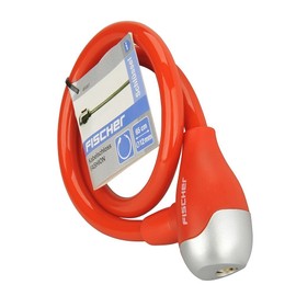 FISCHER Cable Lock, Length: 65 cm, Assorted Colours (White, Blue, Red)