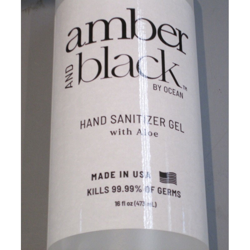 Amber and Black With Aleo 70% Ethyl Alcohol Hand Sanitizer