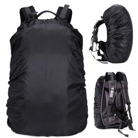 1 Piece of Black Waterproof Backpack Cover, Convenient Backpack Rain Cover, Dust Cover, Outdoor Cycling and Mountaineering Protector (30-40l)