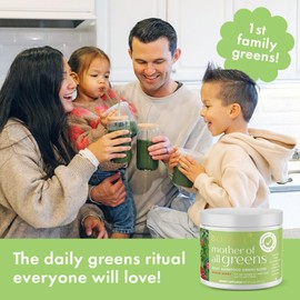 Boobie Mother of All Greens | Your New Family Ritual, Daily Super Greens Powder with 35+ Essential Nutrients for Moms & Families | Vegan, Gluten Free, & Sugar Free | Mixed Berry Flavor, 60 svgs