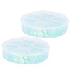 2Boxes Gradient Imitation Pearl Semicircular Nonporous Flat Back Decorative Accessories