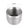 sourcing map 304 Stainless Steel Pipe End Cap Fitting 1/2