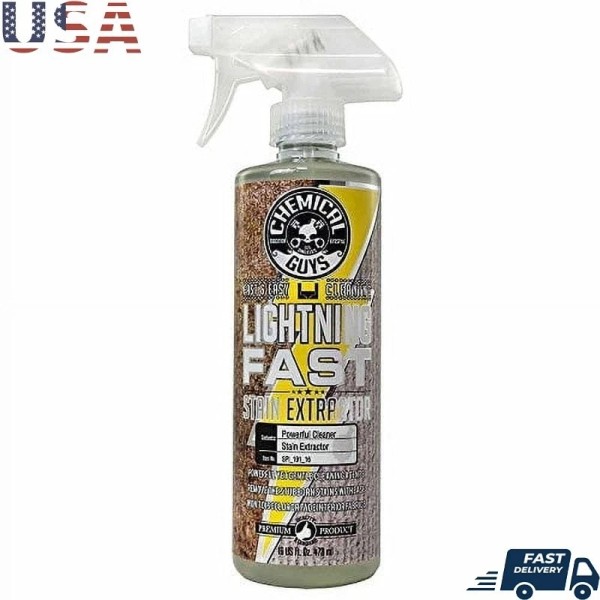Unbranded Lightning Fast Carpet Upholstery Stain Extractor Cleaner 16oz Stain