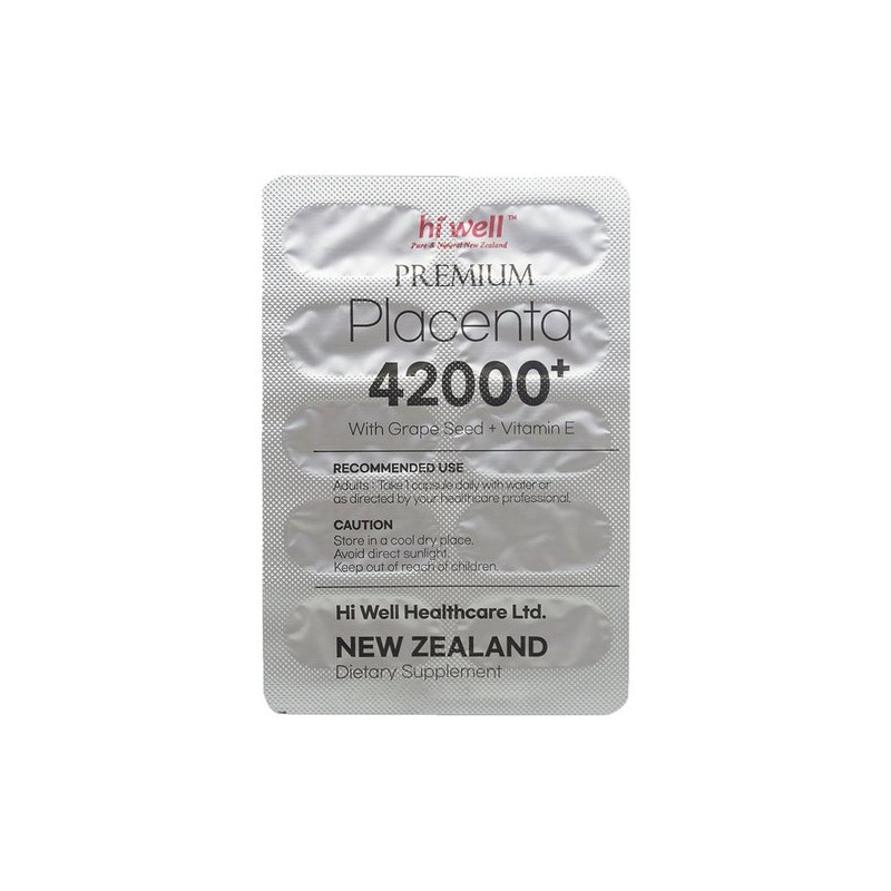 Highwell 하이웰 프리미엄 플라센타 태반캡슐 42000+ 60캡슐 1통 Highwell Premium