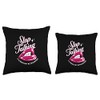 Stop Talking It's Mercury Retrograde Lips and Stars Throw Pillow