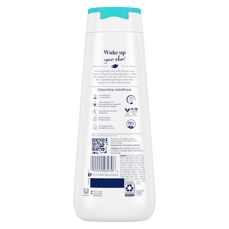 Dove Go Fresh Body Wash 100% Gentle Cleansers, Sulfate Free