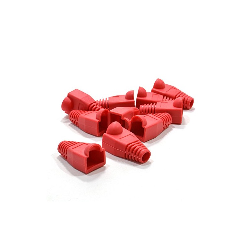 kenable Boot RJ45 Cat 5e 5mm Ethernet Network Cables RED