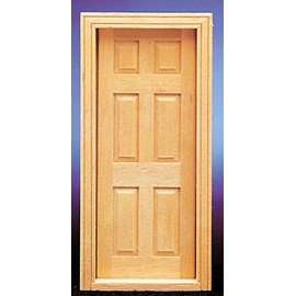 Classics Dollhouse Miniature Half Scale Six Panel Door