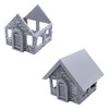 Stone Houses, Terrain Scenery for Tabletop 28mm Miniatures Wargame, 3D