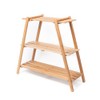 3-tier detachable portable multipurpose wooden shelf / 분리형 휴대용 다용도