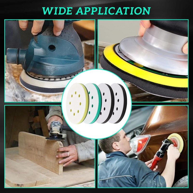 WEDAMOO Pack of 4 Sanding Disc Protectors Soft Pad, 125