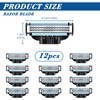 DMNQ 12 x Mach 3 Blades Razor Blades Proglide Blades