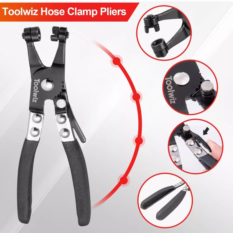Toolwiz Hose Clamp Pliers Heavy Duty Hose Clamp Tool with