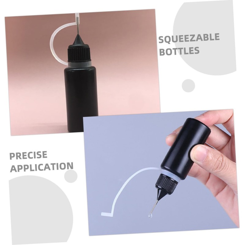 STOBOK 10pcs Precision Tip Applicator Bottles For Crafting And Glue