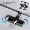 Sunglass Holder for Car Visor Clip Double-Headed, Push-Button Opening Car