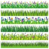 Konsait Bulletin Board Borders Set, 55Ft Green Grass Border for