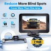 4.3 Inches Backup Camera Plug and Play: Waterproof clear Night