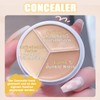 Full Cover Concealer Palette, 3-in-1 Concealer Cream, 3 Colours Concealer