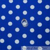 Unbranded BonEful Fabric FQ Cotton Quilt Bright Royal Blue White