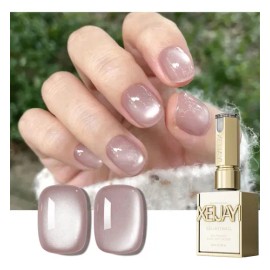 Xeijayi Light Pink Cats Eye Gel Polish 11ml Pale Pink                                                                                                 