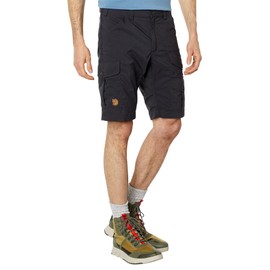 Fjällräven Vidda Pro Lite Mid-Rise Shorts for Men - Zip-Fly, Belt Loops and Button Closure with Flap Patch Pockets Dark Grey 46 (US Mens 30-31) R