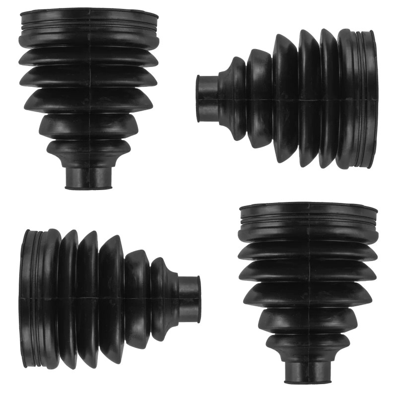 Caltric 2 Front Axle Inner Outer CV Boot Kit for