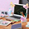 JSRQT 12Pcs Watercolor Butterfly Shaped Sticky Notes, Post Self Stick