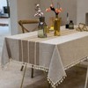 Nesrefyn Tablecloths for Rectangle Tables, Cotton Linen Table Cloth Non-slip