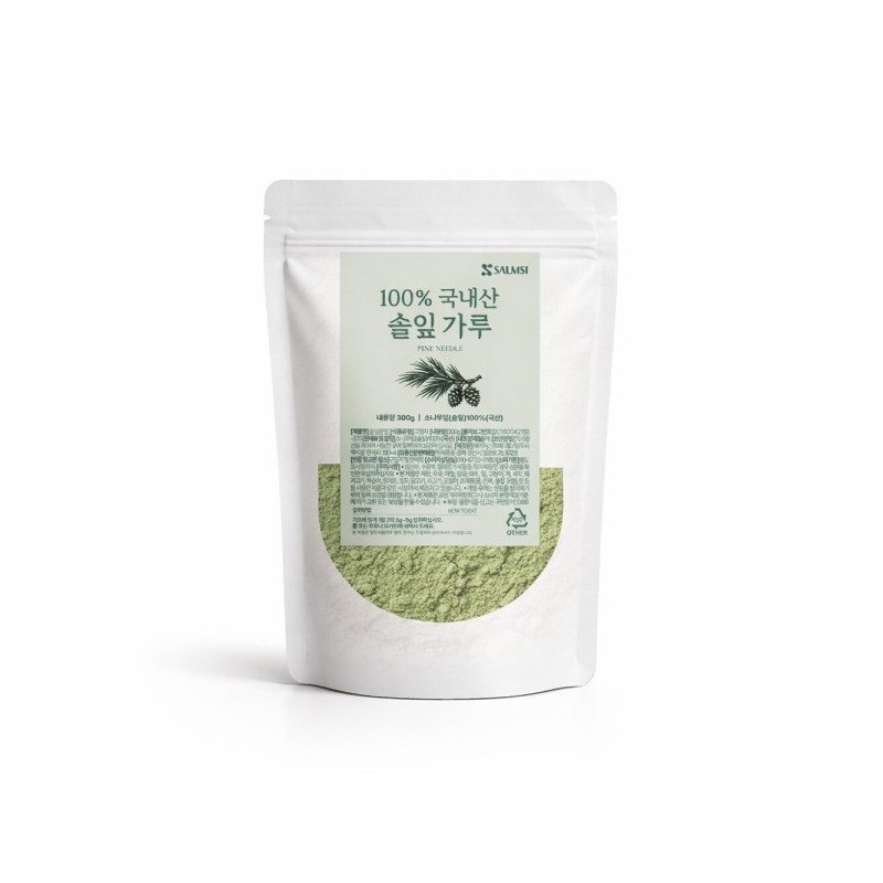국산 솔잎 가루 100% 300g 고운 분말 차 소나무잎 원물